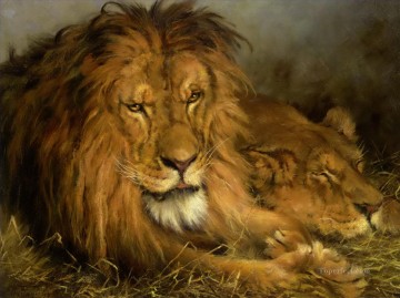 Animal Painting - león 4